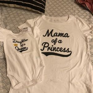 Mommy and daughter top set